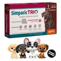 Simparic Trio Cães 72Mg C/ 1 Comprimido + Surpresa