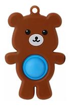 Simple Dimple Fidget Toy Pop Bubble Sensorial Ursinho Marrom