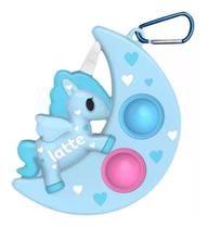 Simple Dimple Unicórnio Azul Fidget Toy Pop Bubble Sensorial