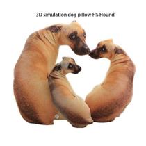 Simulação de travesseiro Hound Dog 3D Shapi Dalmatian Husky Plush