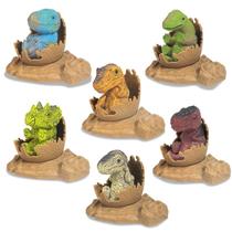 Simulação Dinosaur Toy Cub Model Hatching Dinosaur Set Presente de Natal para Crianças