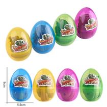 Simulação: modelo de brinquedo de dinossauro, coleta de ovos