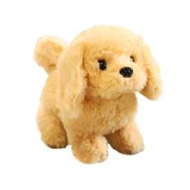 Simulação: Pelúcia, cachorrinho elétrico, brinquedo de estimação, cão que anda e B