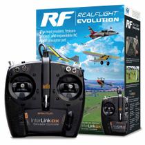 Simulador de voo RC RealFlight Evolution com Interlink DX Simulador de voo RC RealFlight Evolution com Interlink DX