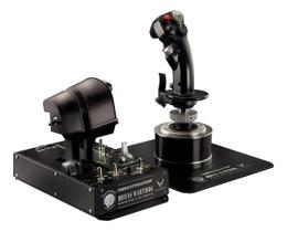 Simulador Thrustmaster WARTHOG Flight Stick e Dual Throttles cor:preto