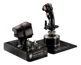 Simulador Thrustmaster WARTHOG Flight Stick e Dual Throttles cor:preto