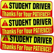 Sinais autocolantes magnéticos de carro ASSURED SIGNS Student Driver Sinais autocolantes magnéticos de carro ASSURED SIGNS Student Driver