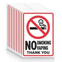 Sinais de proibição de fumar OLANZU for Business, pacote com 10 unidades à prova de água UV Sinais de proibição de fumar OLANZU for Business, pacote com 10 unidades à prova de água UV