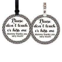 Sinais de segurança para carros de bebê KRUCVOJO Do Not Touch, pacote com 2