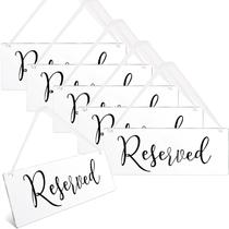Sinais reservados Blulu para cadeiras de casamento, acrílico, 6 unidades Sinais reservados Blulu para cadeiras de casamento, acrílico, 6 unidades