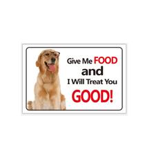 Sinal de alerta Me dê comida e eu vou te tratar bem