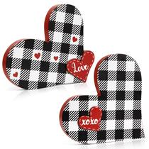 Sinal de Amor em Madeira em Formato de Coração - 2 Peças Sereliy - Dia dos Namorados