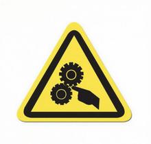 Sinal de aviso para máquinas - adesivo autoadesivo de vinil