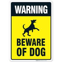 Sinal de aviso Sigo Signs Beware of Dog 25x35cm Aluminium USA
