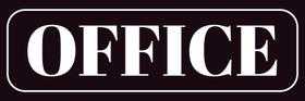 Sinal de escritório Etiqueta de porta acrílica 'OFFICE' 23x7,6 cm Sinal de escritório Etiqueta de porta acrílica 'OFFICE' 23x7,6 cm