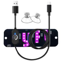 Sinal de luz LED para pára-brisa de carro rosa com ventosas