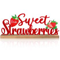 Sinal de mesa Word Sign MiniInFlat Fresh Sweet Strawberries Metal Sinal de mesa Word Sign MiniInFlat Fresh Sweet Strawberries Metal