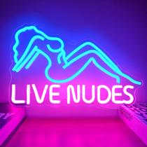 Sinal de néon decorativo Cinsyarn Live Nudes Dimmable LED Sinal de néon decorativo Cinsyarn Live Nudes Dimmable LED