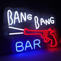 Sinal de néon JFLlamp BANG BANG BAR 31x39 cm 5V LED Sinal de néon JFLlamp BANG BANG BAR 31x39 cm 5V LED