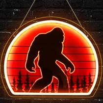 Sinal de néon ReyeeInc Bigfoot Bright regulável USB Sasquatch Sinal de néon ReyeeInc Bigfoot Bright regulável USB Sasquatch