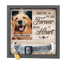 Sinal de perda de animais de estimação Pawfect House 23x23cm com moldura fotográfica de 4x6cm