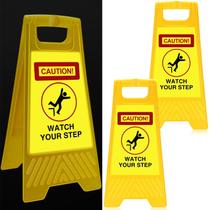 Sinal de segurança Fuutreo Caution Watch Your Step Reflective 60x30cm Sinal de segurança Fuutreo Caution Watch Your Step Reflective 60x30cm