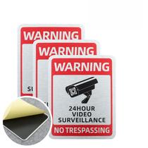 Sinal de vigilância: vigilância por vídeo de 24 horas, 3 unidades/lote