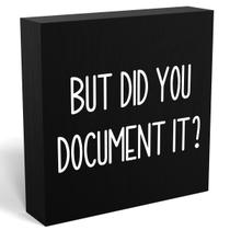 Sinal decorativo de caixa de madeira mmiishe, mas você o documentou