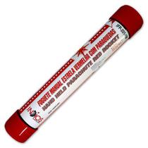 Sinal foguete manual estrela vermelha com paraquedas