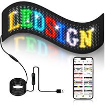 Sinal LED ILEDSHOW 15x4 cm programável com aplicativo Bluetooth