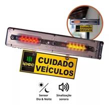 Sinaleira Audiovisual Led Sinalizador De Garagem Ipec Bivolt 1066