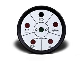 Sinaleira elétrica 52mm street branco cronomac