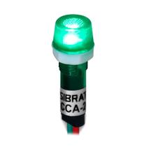 Sinaleiro Iluminado 9mm CCA-220G LED 127V / 220V Sibratec