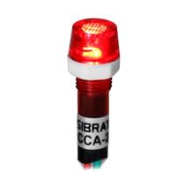 Sinaleiro Iluminado 9mm CCA-220R LED 127V / 220V Sibratec - Vermelho Sinaleiro Iluminado 9mm CCA-220R LED 127V / 220V Sibratec - Vermelho