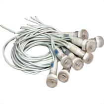 Sinaleiro Jng Com Rabicho Plr108 127V Branco 52156 - Kit C/10 Sinaleiro Jng Com Rabicho Plr108 127V Branco 52156 - Kit C/10