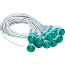 Sinaleiro Jng Com Rabicho Plr108 127V Verde 52154 - Kit C/10 Sinaleiro Jng Com Rabicho Plr108 127V Verde 52154 - Kit C/10