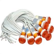 Sinaleiro Jng Com Rabicho Plr108 220V Amarelo 52159 - Kit C/10 Sinaleiro Jng Com Rabicho Plr108 220V Amarelo 52159 - Kit C/10