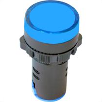 Sinaleiro Jng ''Led'' Plastico Ad16-22 220V Azul 52074 - Kit C/10