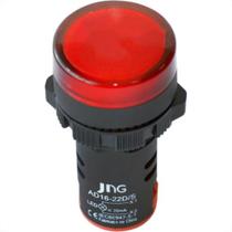Sinaleiro Jng ''Led'' Plastico Ad16-22 220V Vermelho 52071 - Kit C/10 Sinaleiro Jng ''Led'' Plastico Ad16-22 220V Vermelho 52071 - Kit C/10