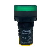 Sinaleiro LED 22mm 24VCC VCA L20 AR7 GP Verde