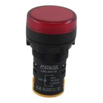 Sinaleiro LED 24v Vermelho IP65 Metaltex