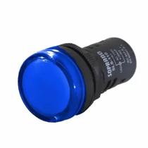 Sinaleiro Led Monobloco Plastico Azul 220v 22mm Wed Sinaleiro Led Monobloco Plastico Azul 220v 22mm Wed