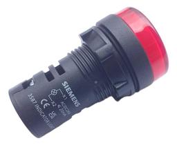 Sinaleiro monobloco 24v 22mm vermel 3sb72136aa201aa0 siemens