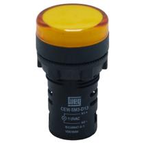 Sinaleiro MonoBloco Weg Led Vermelho Furo 22.5 110v