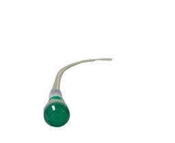 SINALEIRO OLHO DE BOI COM RABICHO PLR-108 - VD (10mm) (PCTE COM 10 UNID)