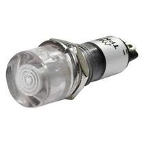 Sinaleiro Redondo 11mm 12V Branco Metaltex