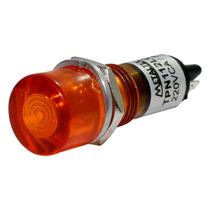 Sinaleiro Redondo 11mm 220VCA Laranja Metaltex