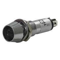 Sinaleiro Redondo 8mm 24V Branco Metaltex