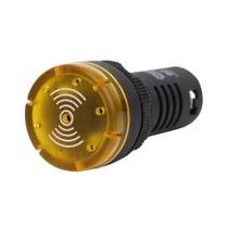 Sinaleiro Sonoro E Iluminado 22Mm 220V Amarelo Modelo Bz - Metaltex