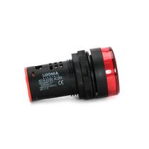 Sinaleiro vermelho 220v 22mm led - sinaleiro painel botão indicador maquinas quadro comando
